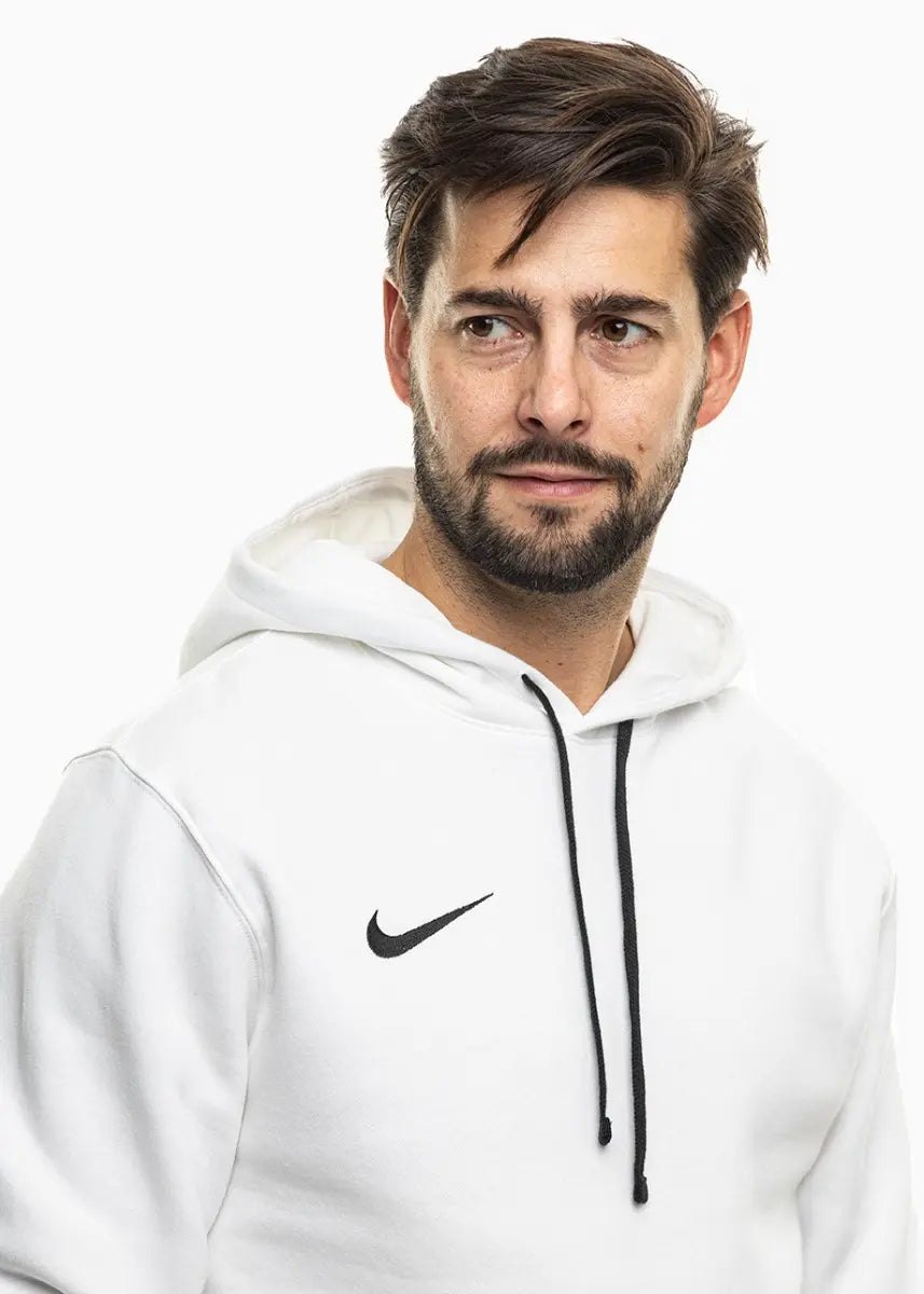 Felpa Park 26 Fleece con Cappuccio - Bianco
