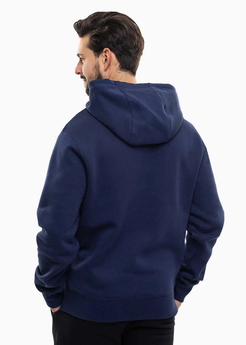 Felpa Park 26 Fleece con Cappuccio - Blu Navy