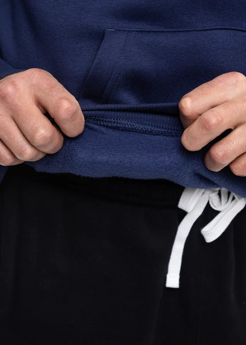 Felpa Park 26 Fleece con Cappuccio - Blu Navy