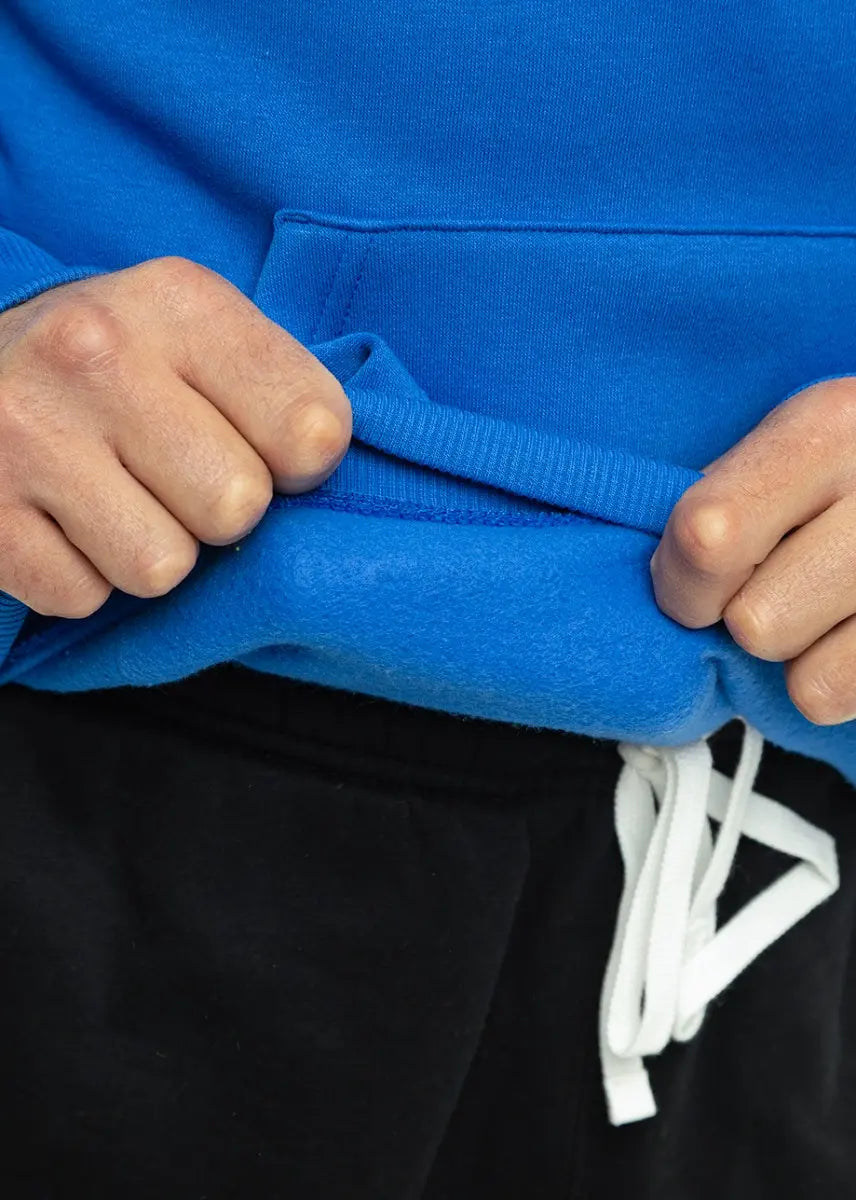 Felpa Park 26 Fleece con Cappuccio - Blu