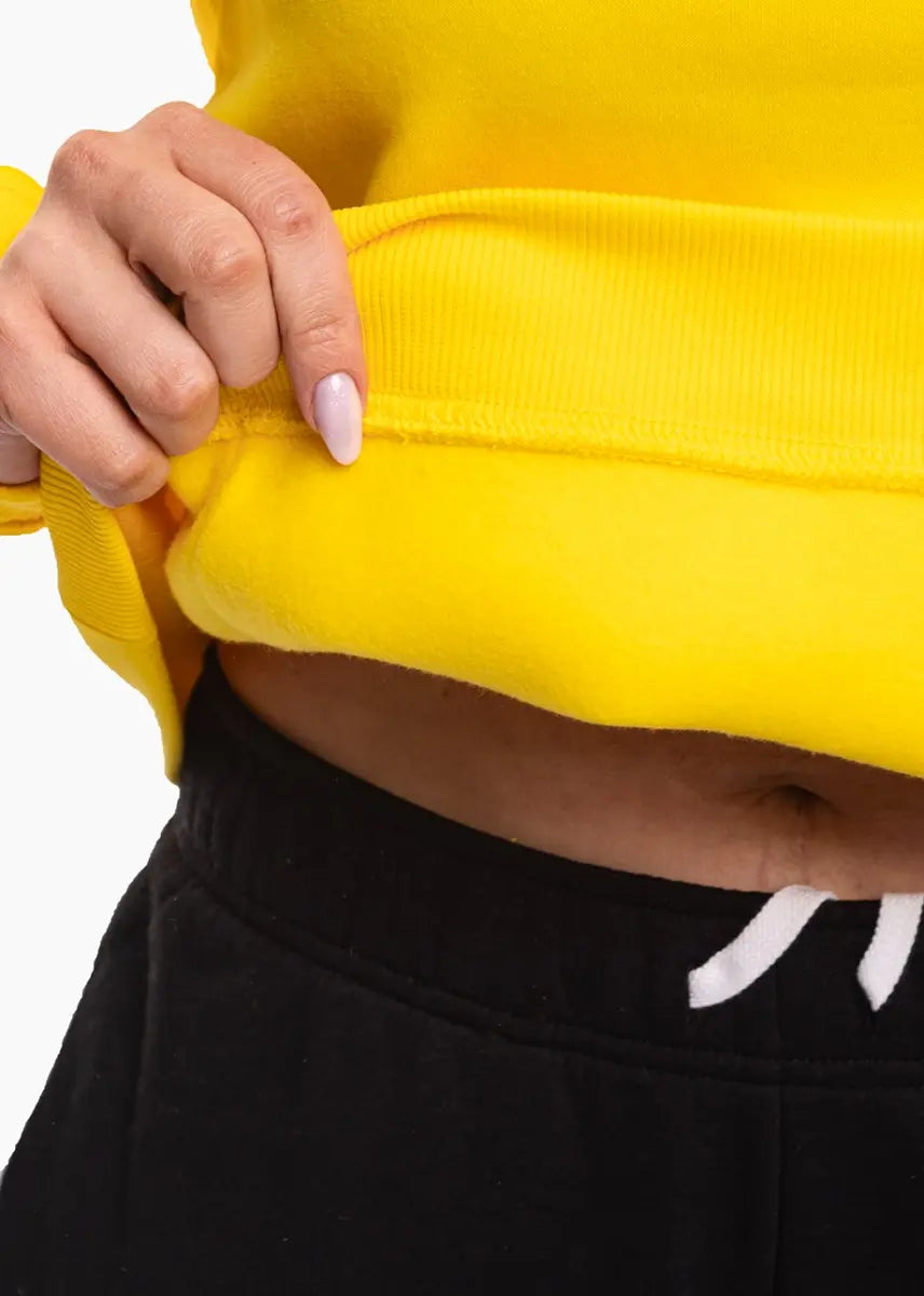 Felpa Park 26 Fleece con Cappuccio (Donna) - Giallo