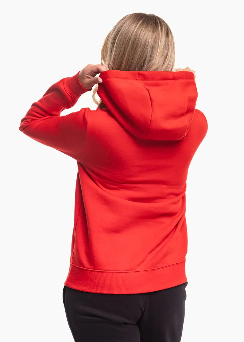 Felpa Park 26 Fleece con Cappuccio (Donna) - Rosso