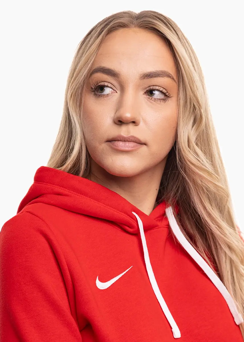 Felpa Park 26 Fleece con Cappuccio (Donna) - Rosso