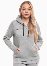 Felpa Park 26 Fleece con Cappuccio e Zip Intera (Donna) - Grigio