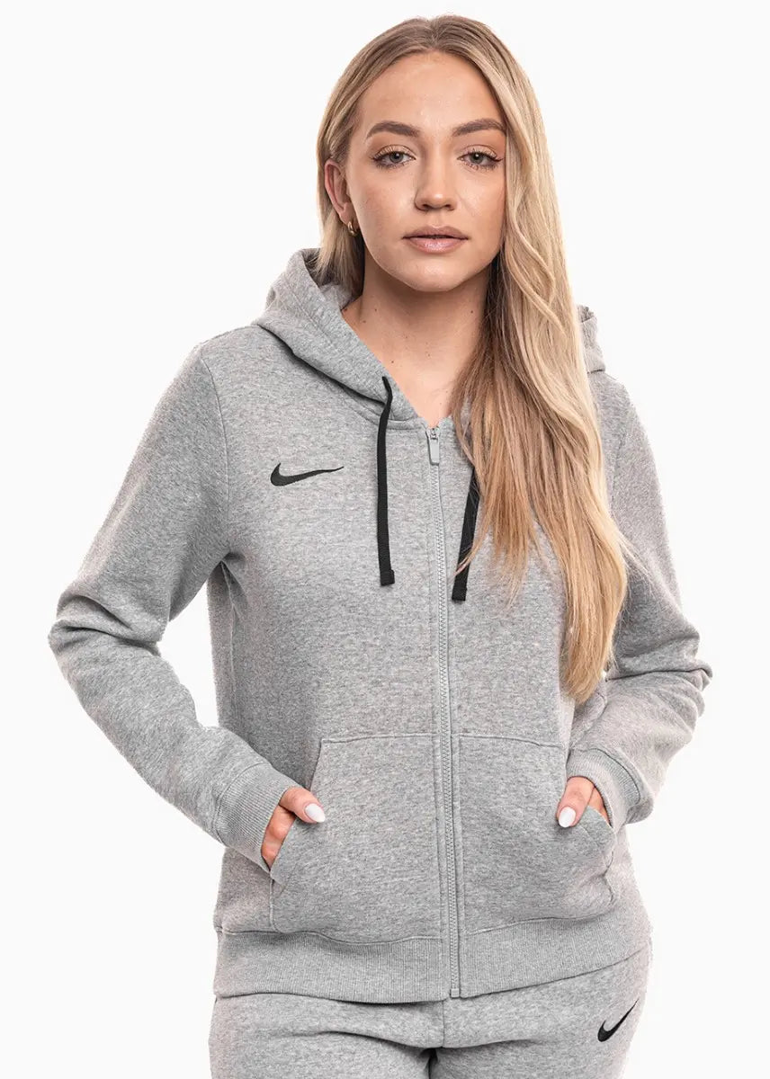 Felpa Park 26 Fleece con Cappuccio e Zip Intera (Donna) - Grigio
