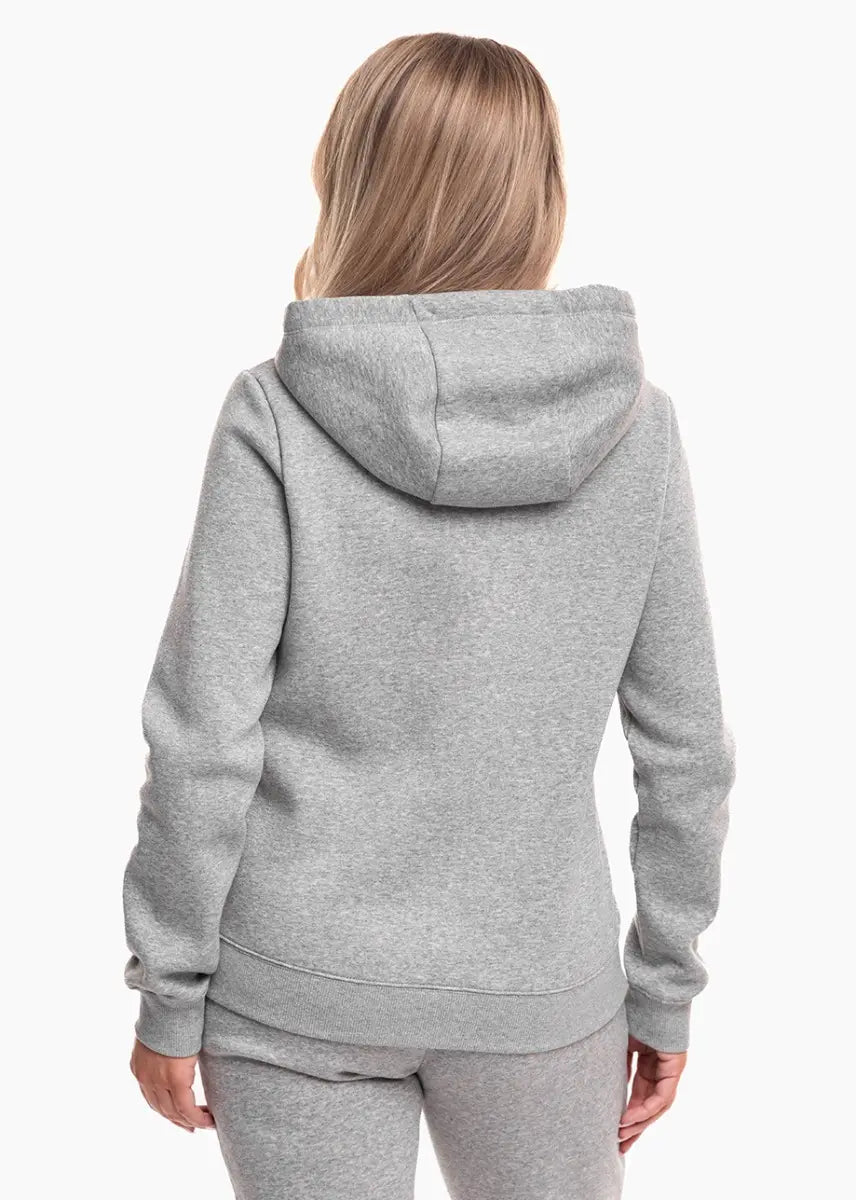 Felpa Park 26 Fleece con Cappuccio e Zip Intera (Donna) - Grigio