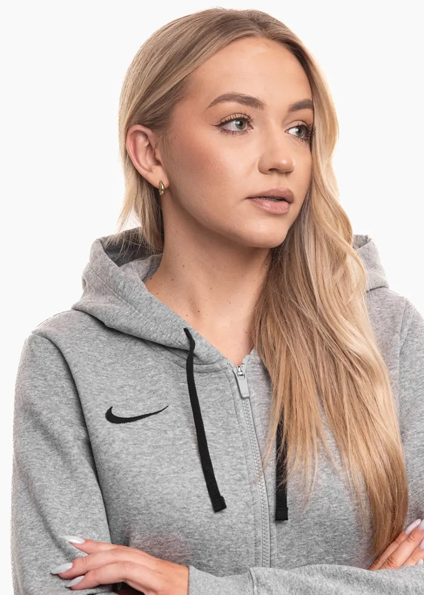 Felpa Park 26 Fleece con Cappuccio e Zip Intera (Donna) - Grigio