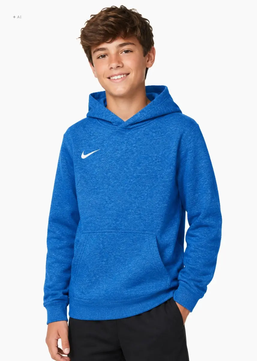 Felpa Park 26 Fleece con Cappuccio Junior - Blu