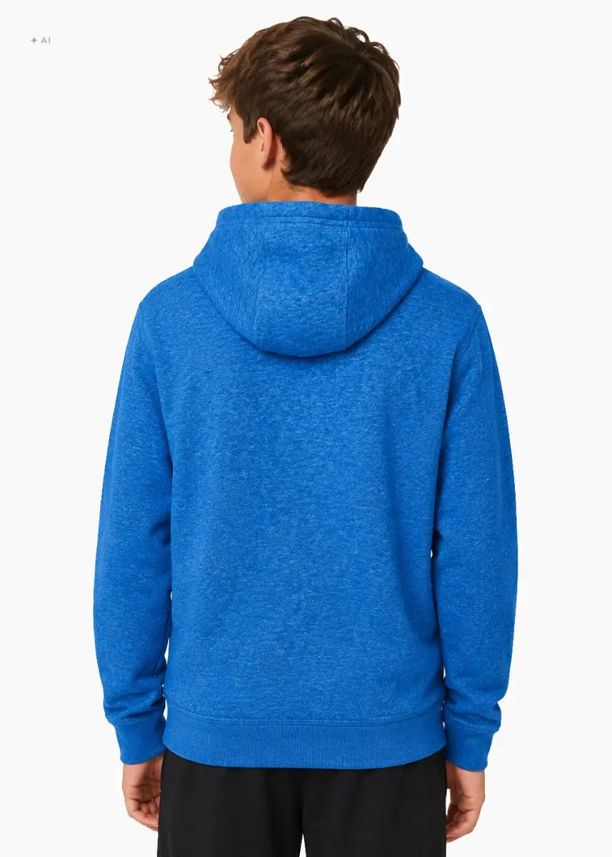 Felpa Park 26 Fleece con Cappuccio Junior - Blu