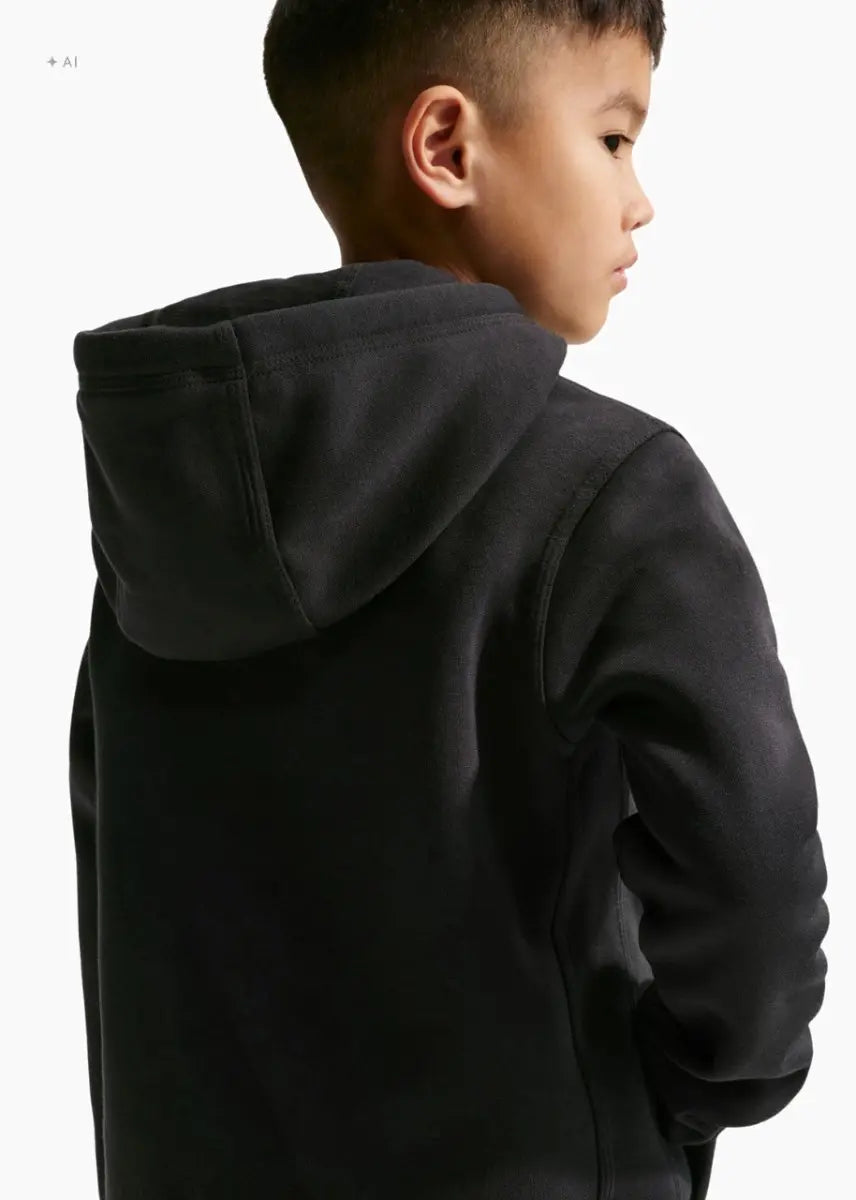 Felpa Park 26 Fleece con Cappuccio Junior - Nero