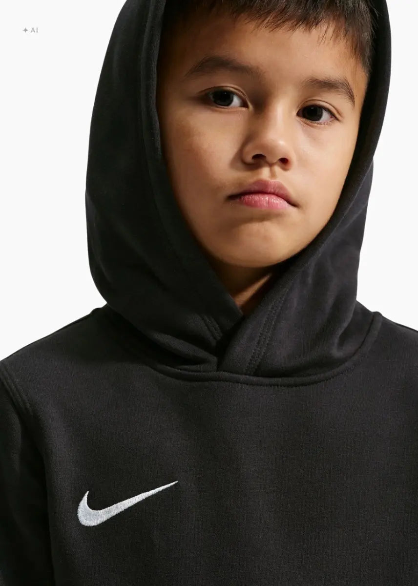 Felpa Park 26 Fleece con Cappuccio Junior - Nero