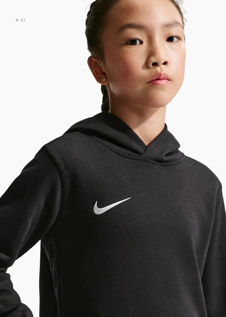 Felpa Park 26 Fleece con Cappuccio Junior - Nero