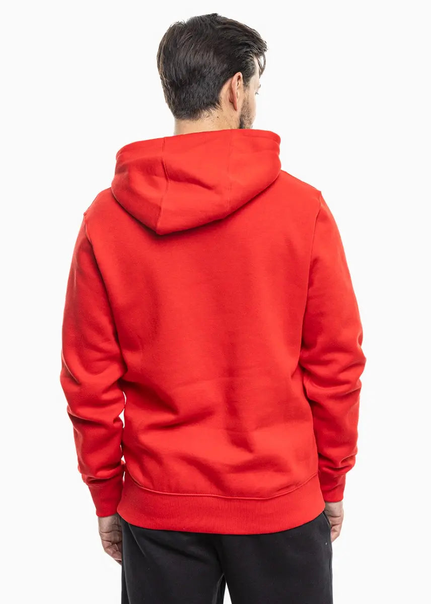 Felpa Park 26 Fleece con Cappuccio - Rosso