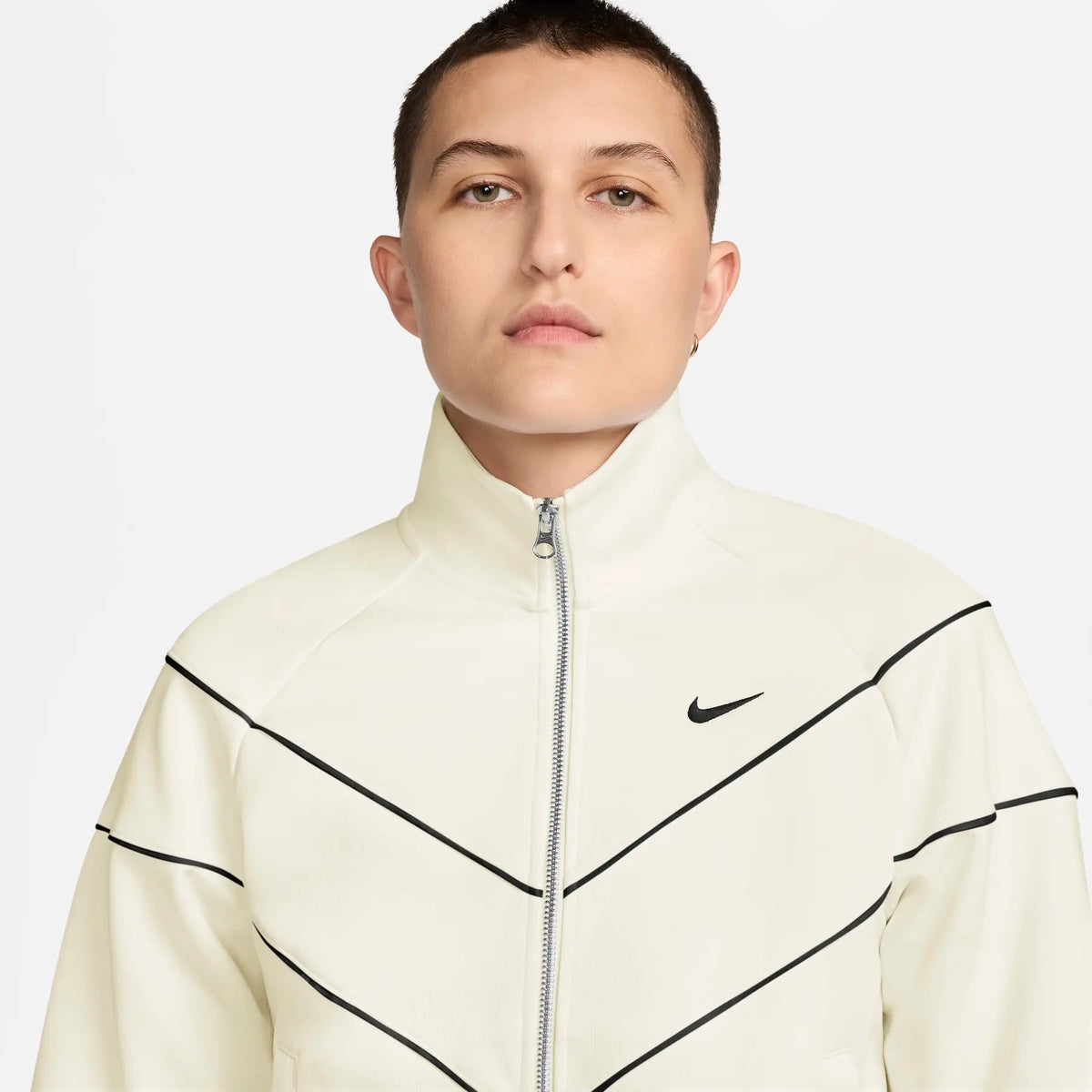Giacca Windrunner Sportswear in Maglia - Bianco