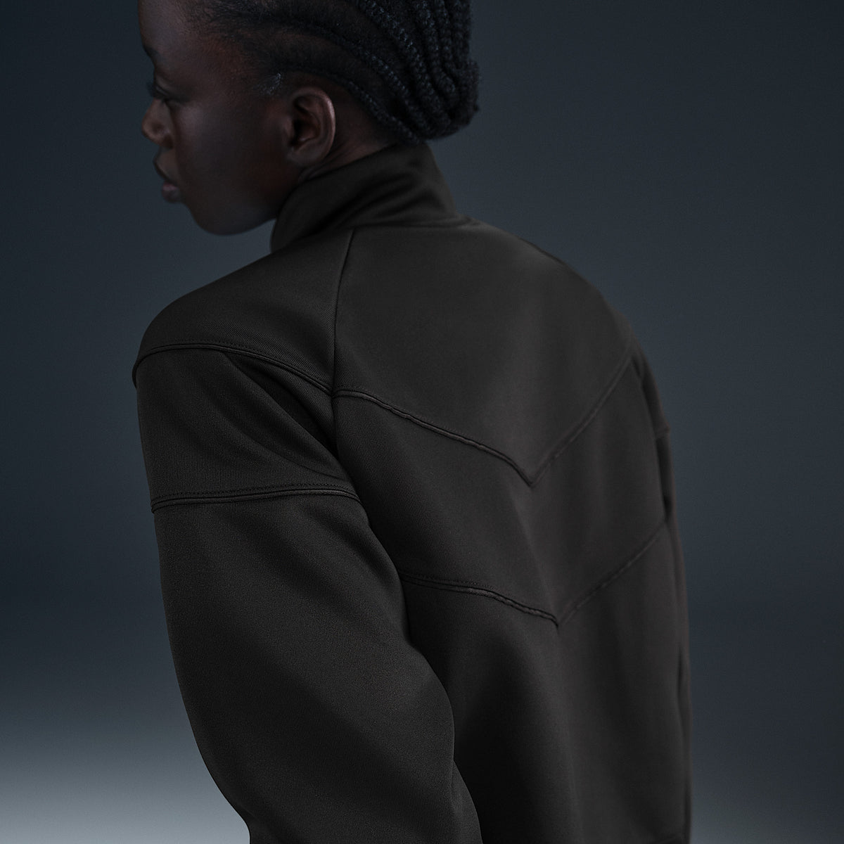 Giacca Windrunner Sportswear in Maglia - Nero