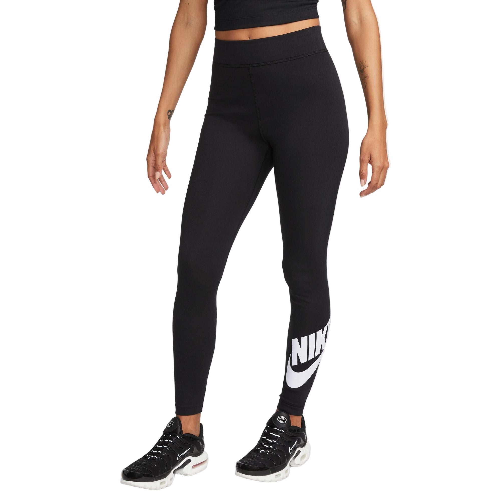 Nike Leggings Sportswear Classics a Vita Alta Bianco