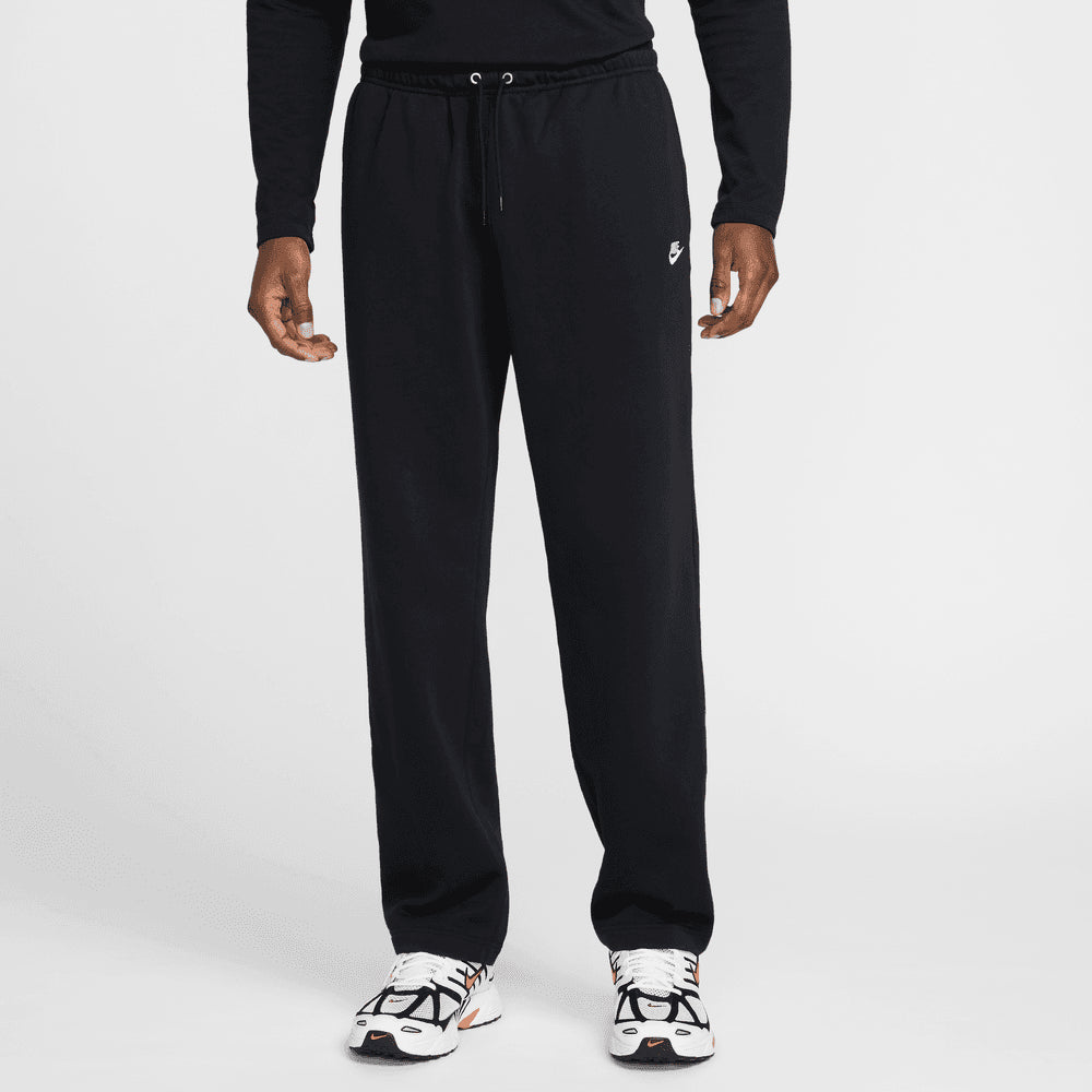 Nike Pantaloni Club French Terry Open-Hem Nero
