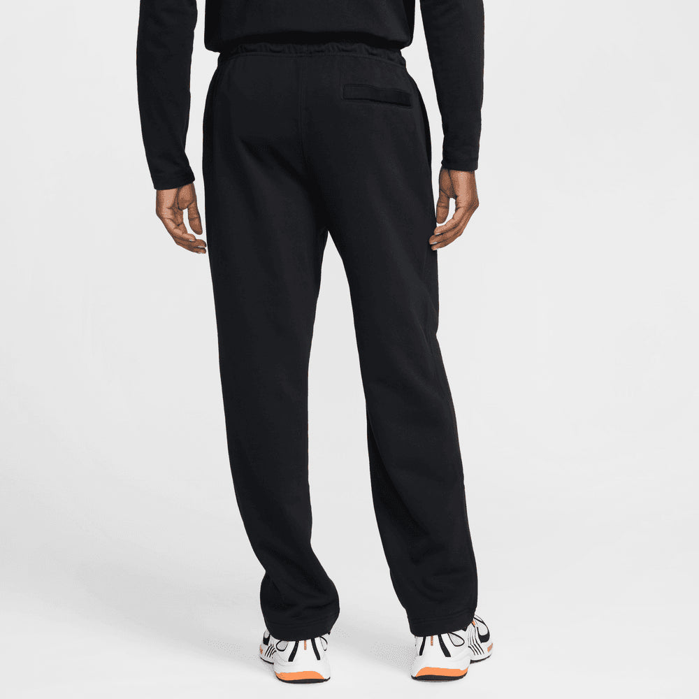 Nike Pantaloni Club French Terry Open-Hem Nero