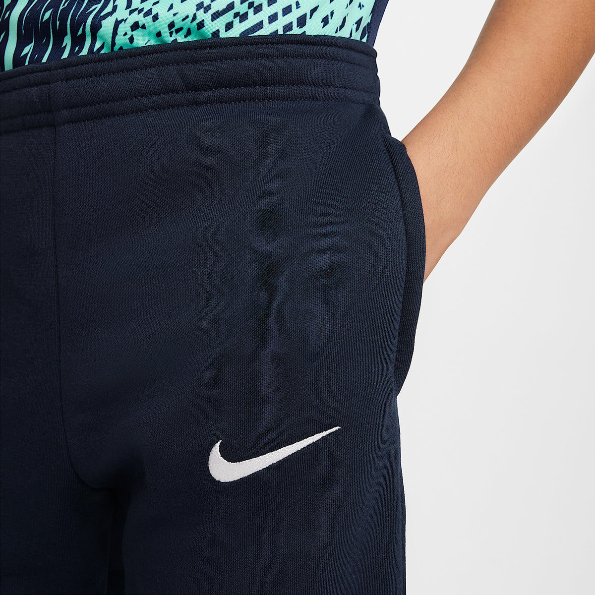 Pantaloni Park da Calcio in Fleece Junior - Blu Navy
