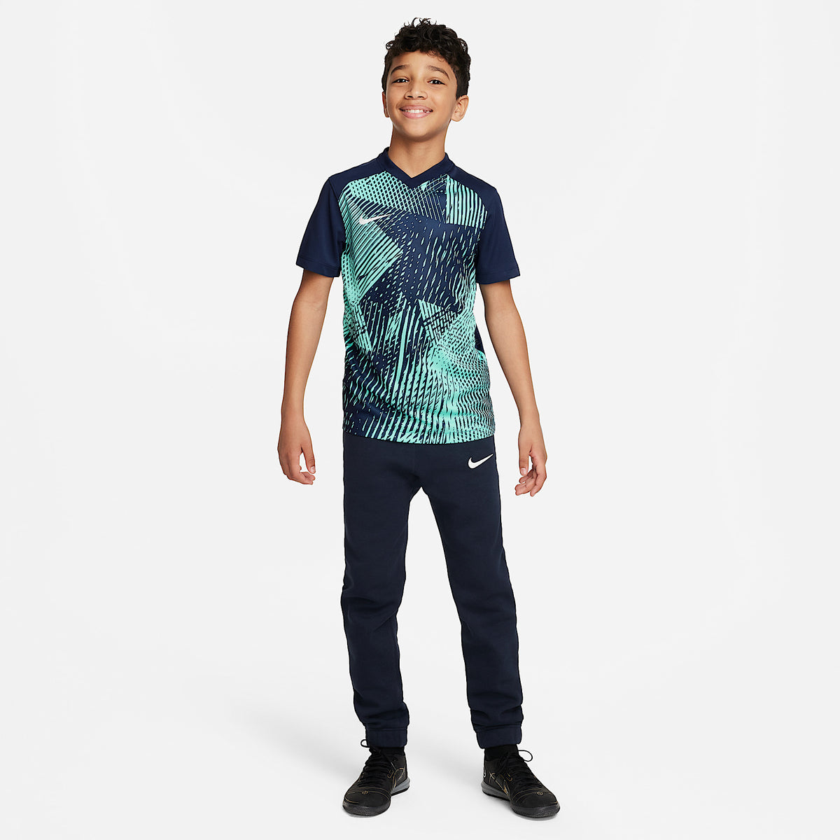 Pantaloni Park da Calcio in Fleece Junior - Blu Navy