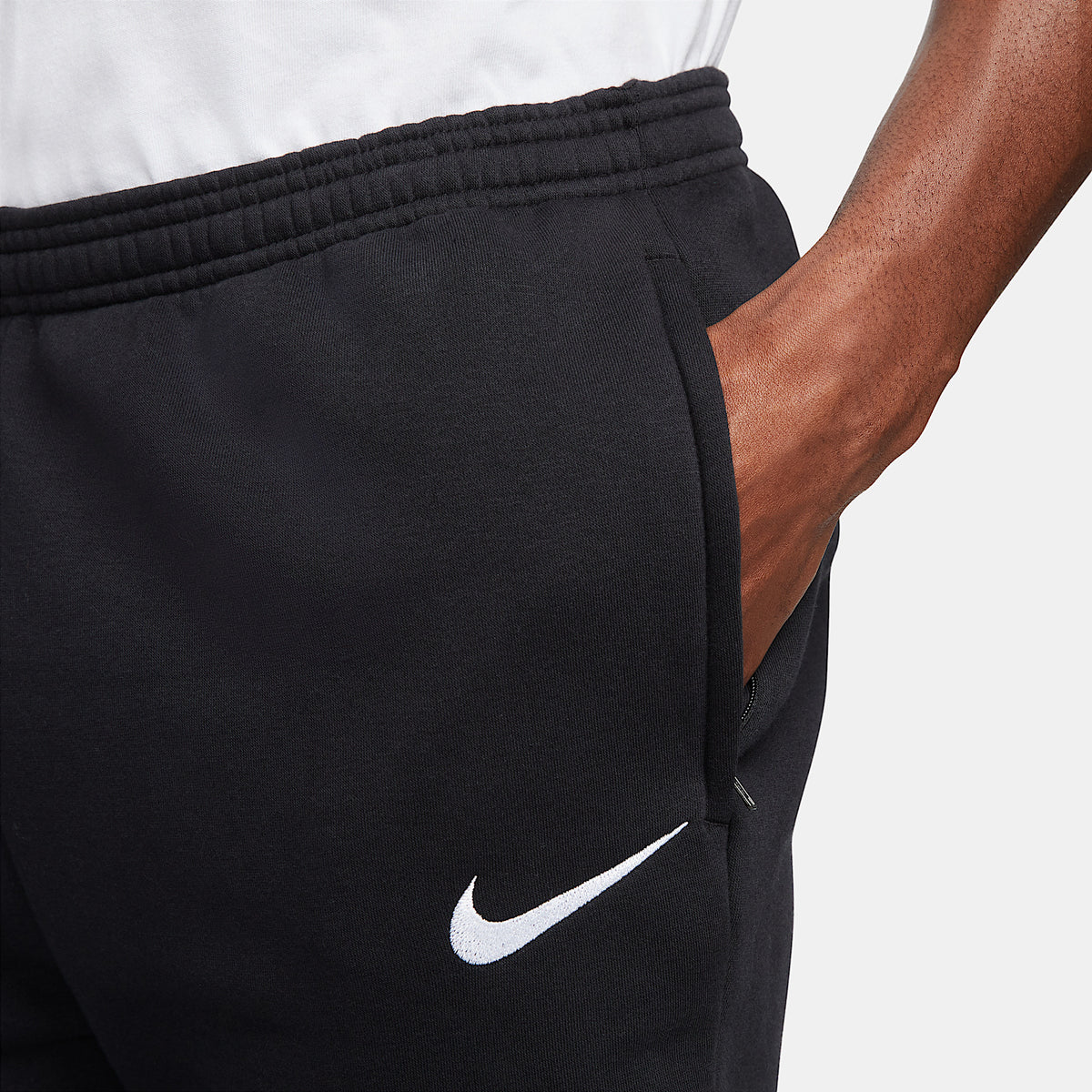 Pantaloni Park da Calcio in Fleece - Nero