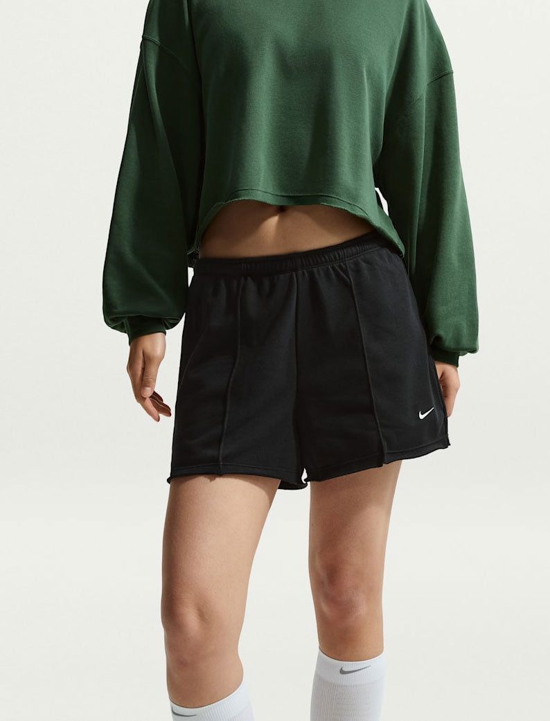 Nike Shorts Sportswear French Terry (Donna) Nero