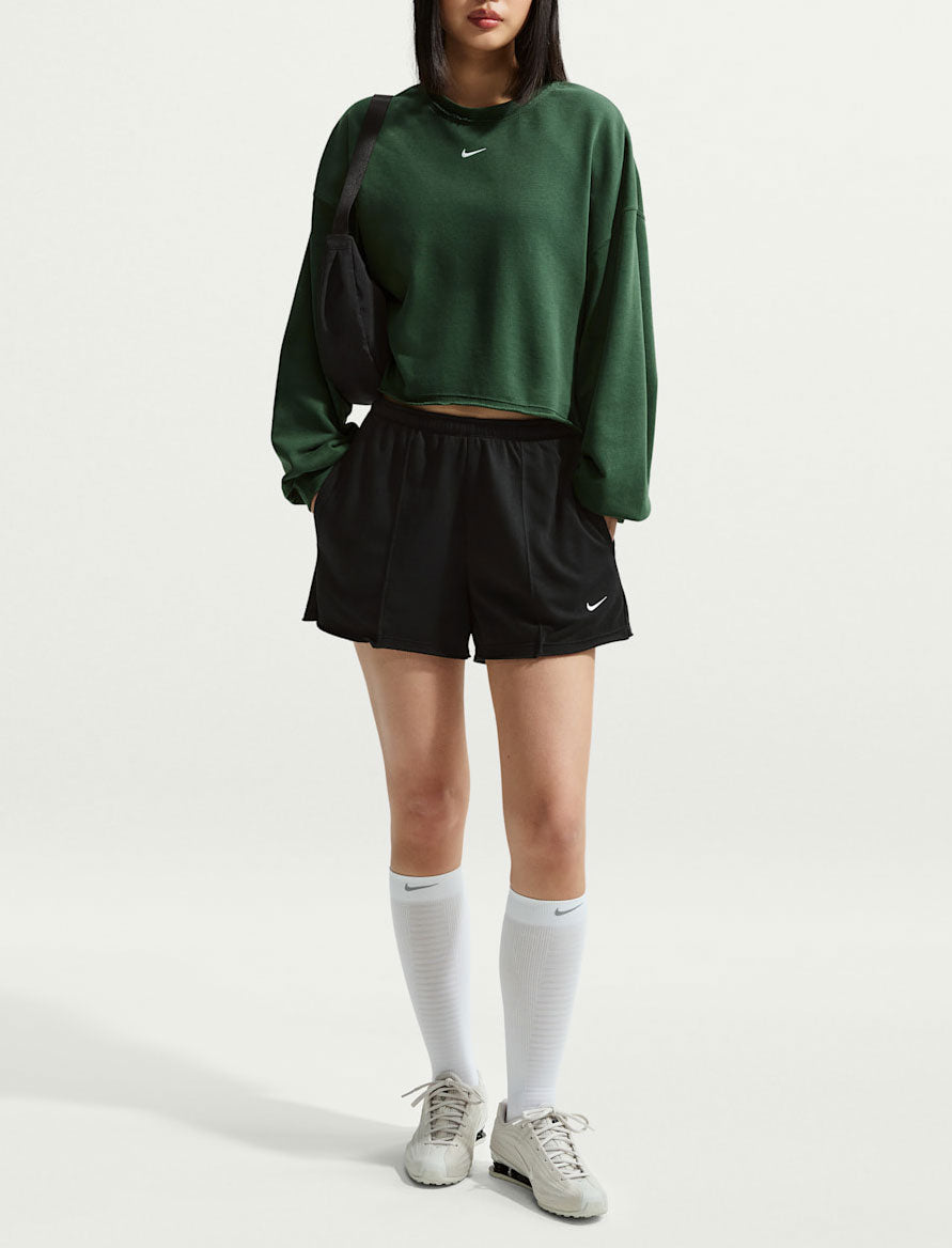 Nike Shorts Sportswear French Terry (Donna) Nero