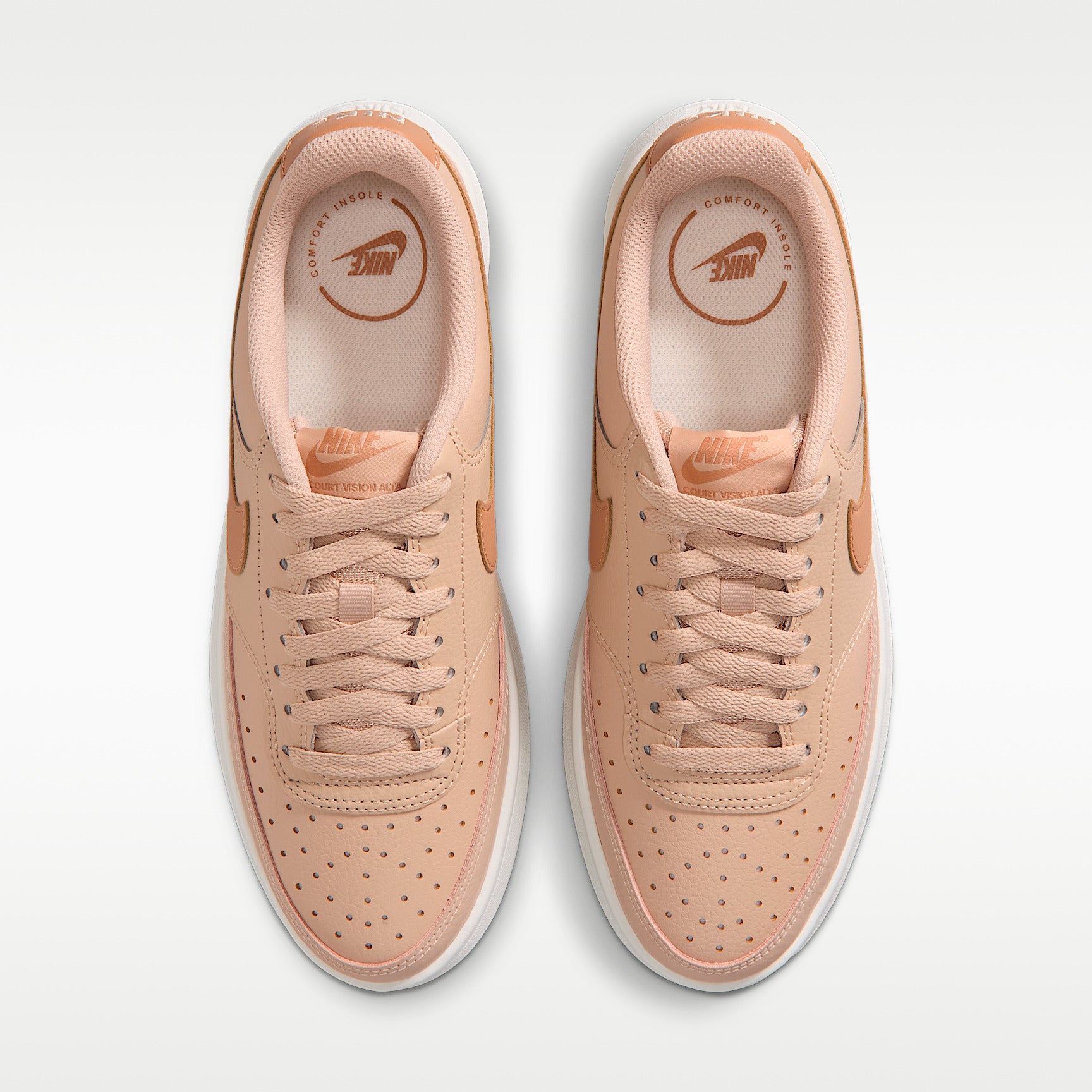 Sneakers Court Vision Alta - Beige