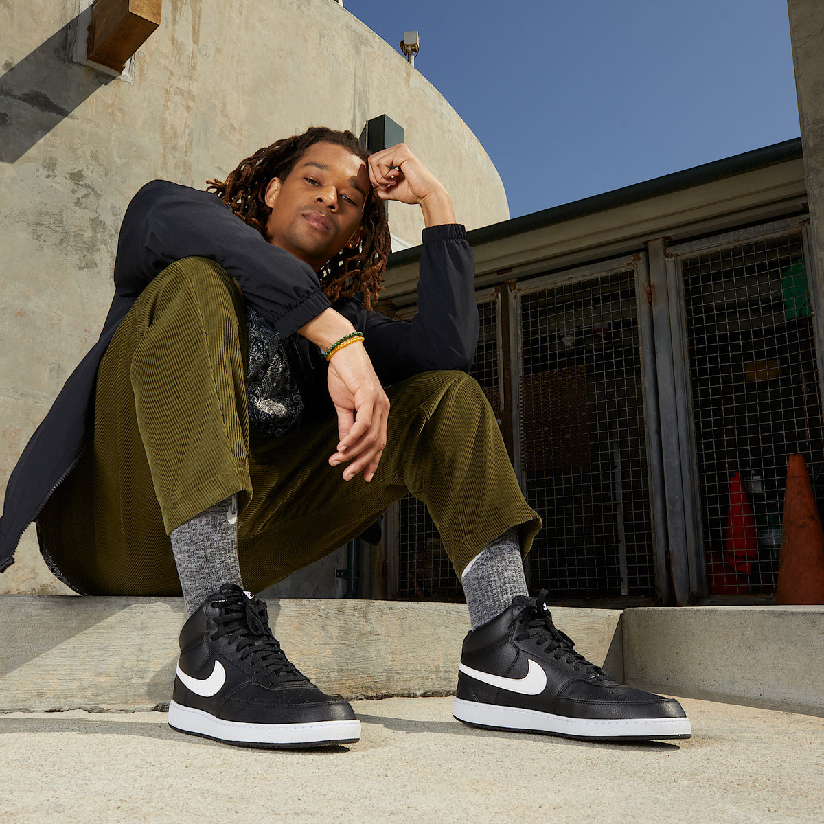 Sneakers Court Vision Mid Next Nature - Nero