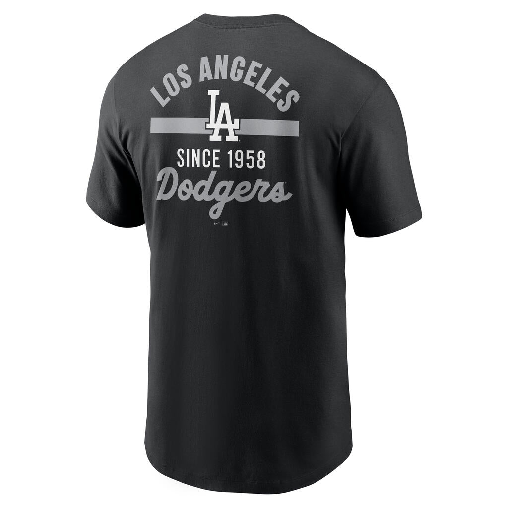 Nike T-Shirt MLB Los Angeles Dodgers 2-Hit Nero