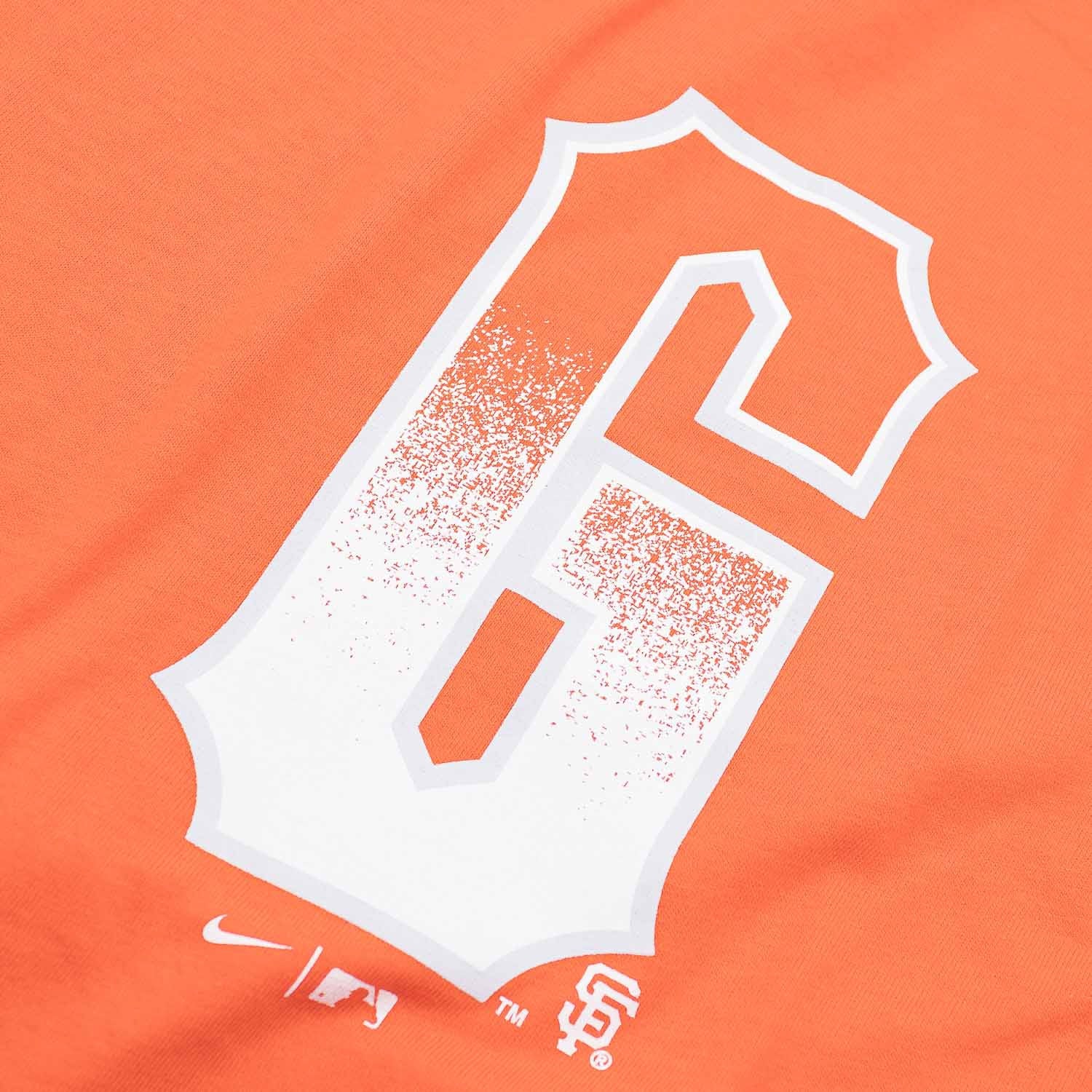 Nike T-Shirt San Francisco Giants City Connect Wordmark Arancione