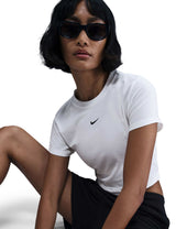 T-Shirt Sportswear Chill Knit Crop - White/(Black)
