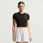 Nike T-Shirt Sportswear Chill Knit Crop Bianco