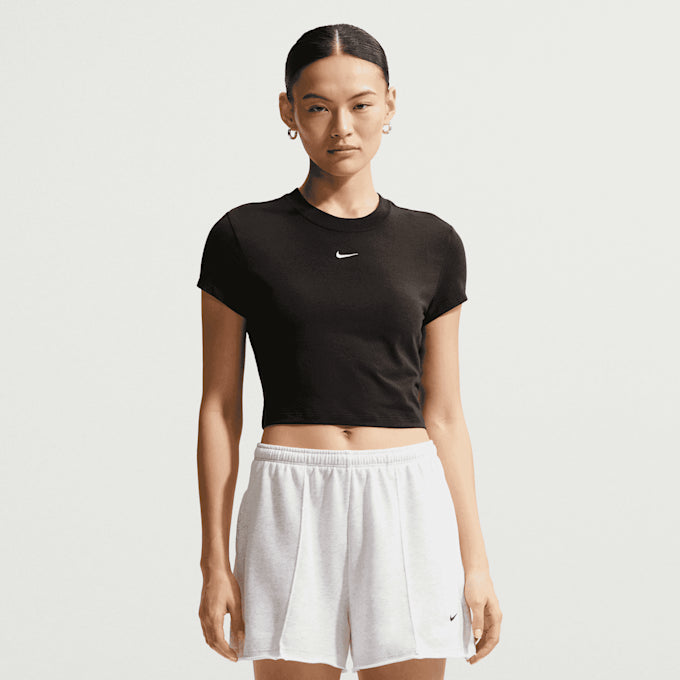 Nike T-Shirt Sportswear Chill Knit Crop Bianco