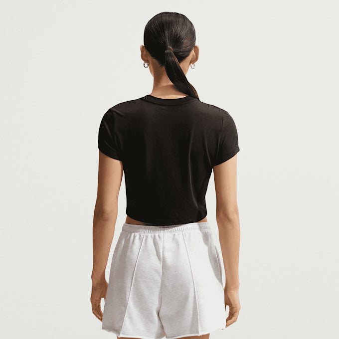 Nike T-Shirt Sportswear Chill Knit Crop Bianco