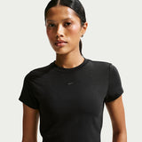 T-Shirt Sportswear Chill Knit Crop - Nero