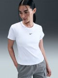 Nike T-Shirt Sportswear Tight Ribbed Bianco
