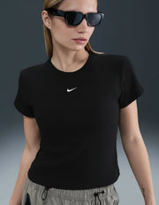 Nike T-Shirt Sportswear Tight Ribbed Nero