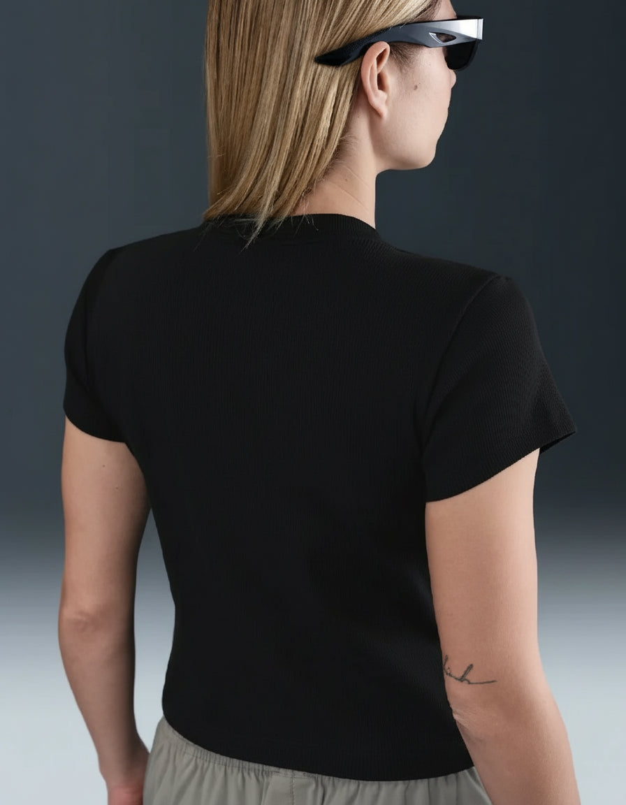 Nike T-Shirt Sportswear Tight Ribbed Nero