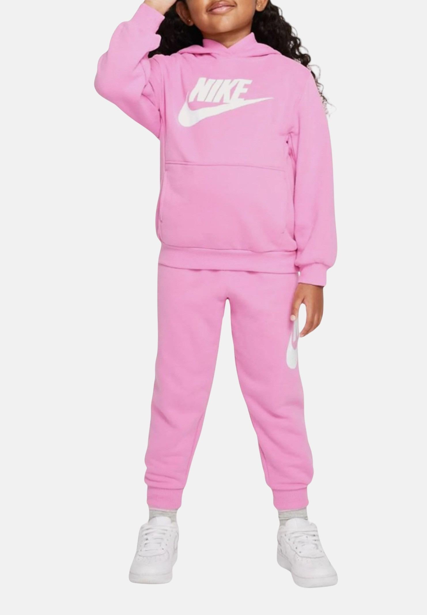 Nike Tuta Club Fleece Bambina Rosa