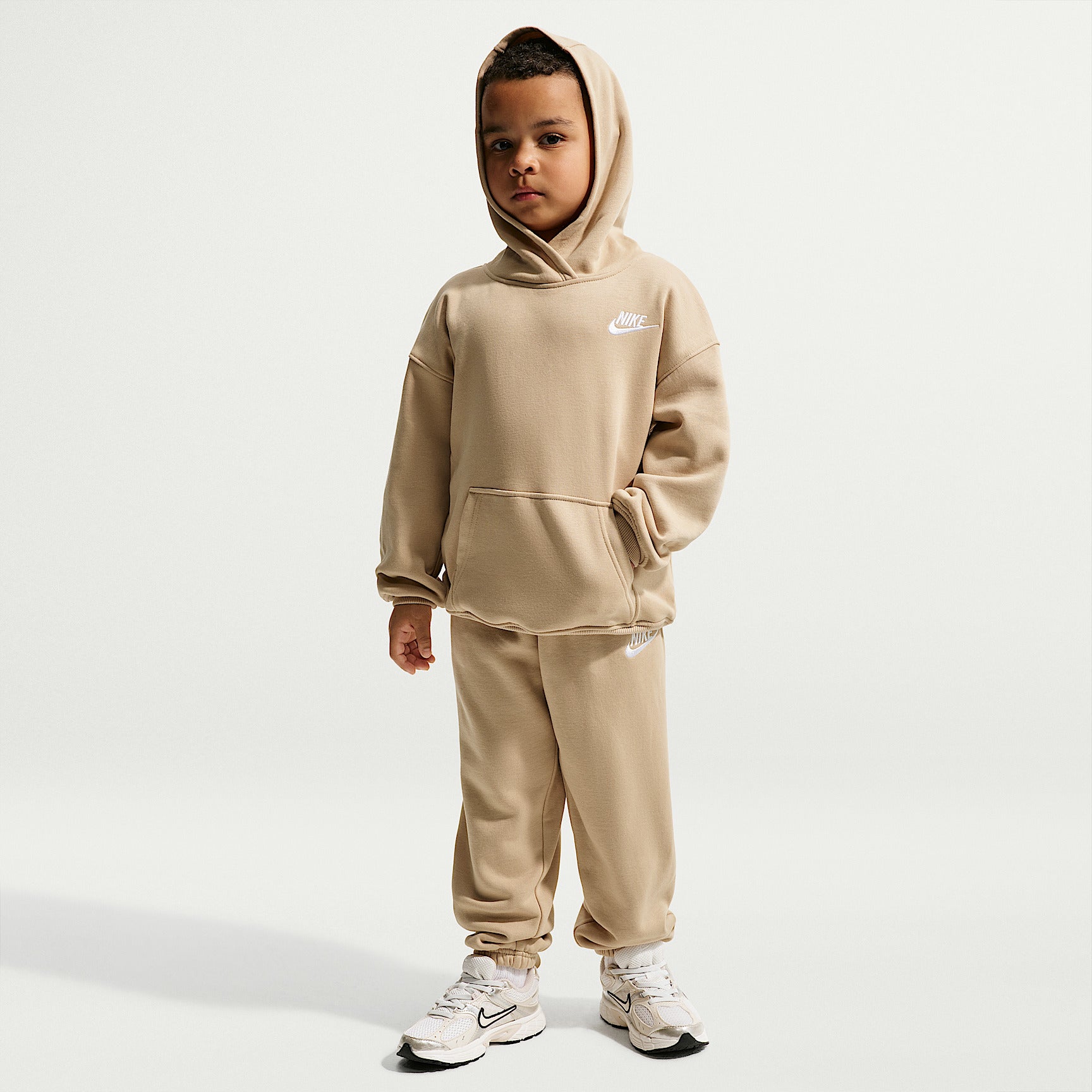 Tuta Club Fleece Oversize 2 Pezzi - Beige