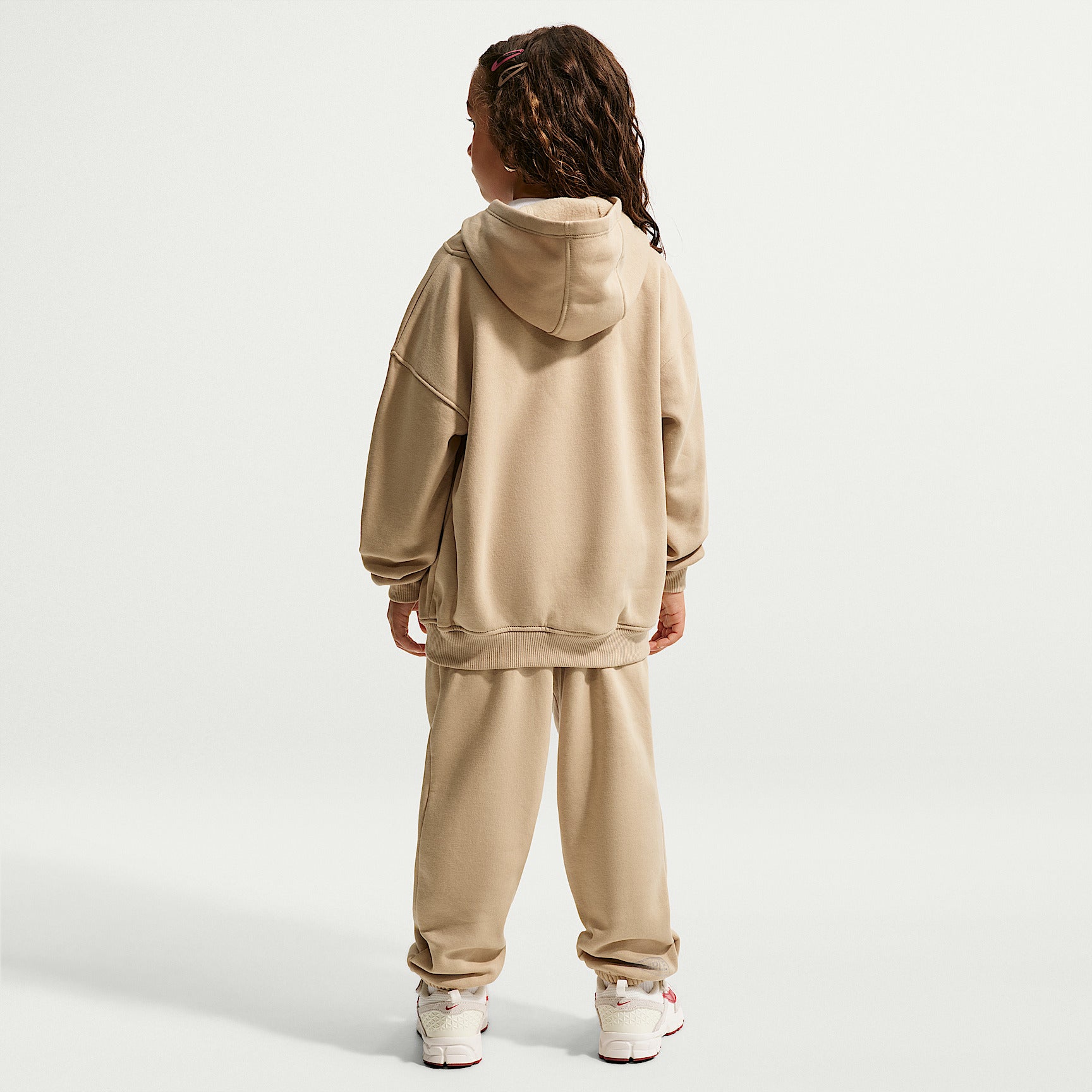 Tuta Club Fleece Oversize 2 Pezzi - Beige