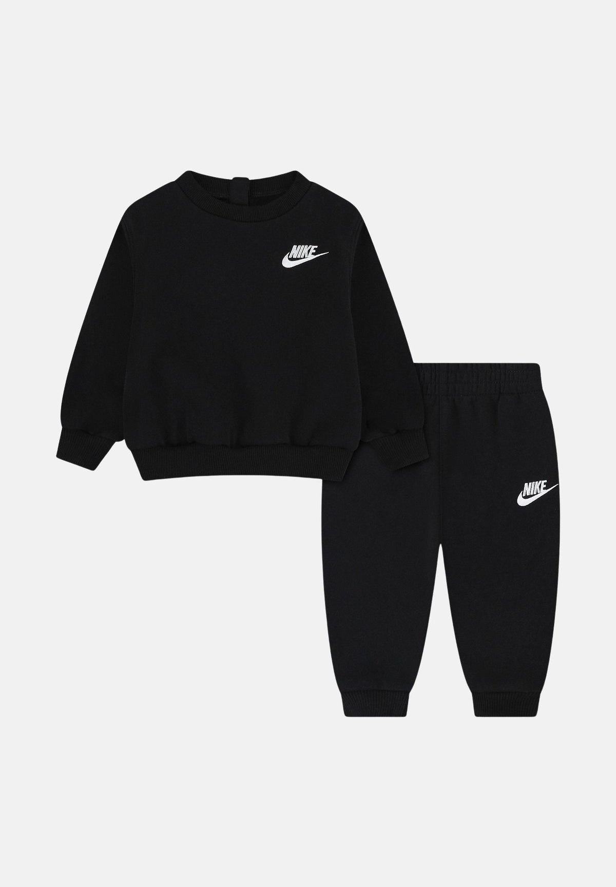 Tuta Completo 2 Pezzi Girocollo Baby - Nero