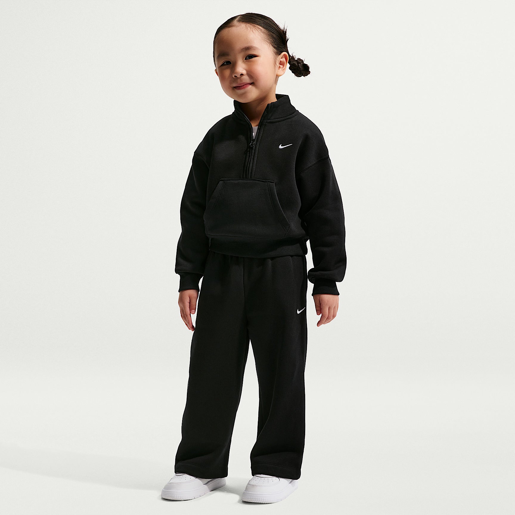 Tuta Sportswear Studio Fleece Mezza Zip - Nero