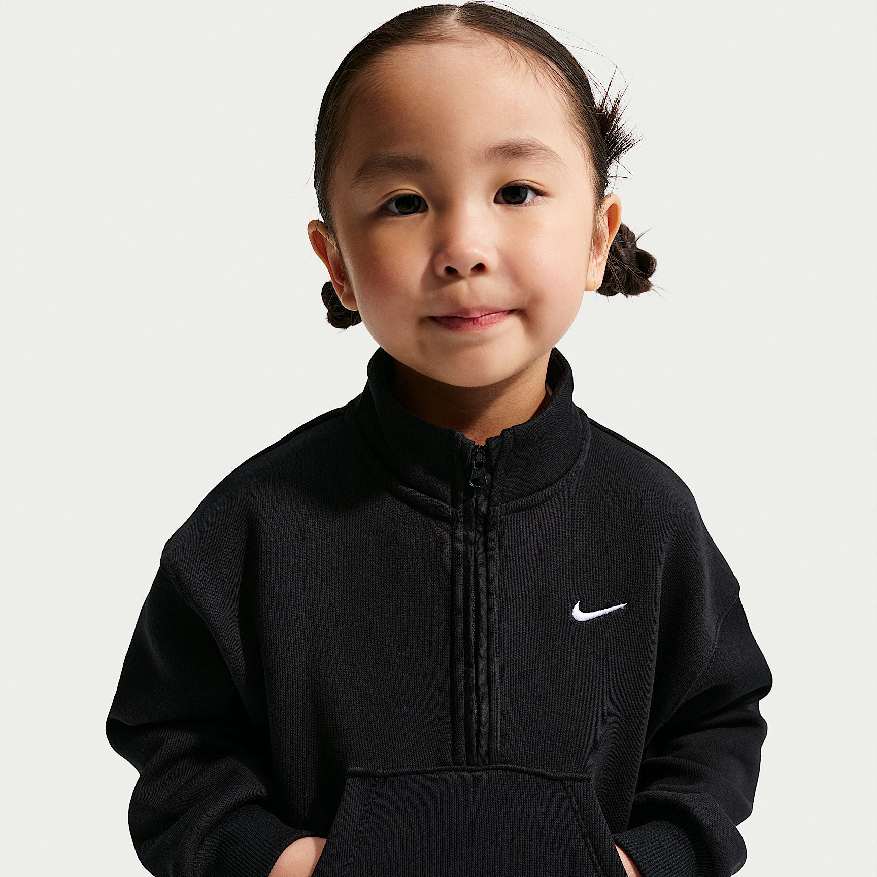 Tuta Sportswear Studio Fleece Mezza Zip - Nero