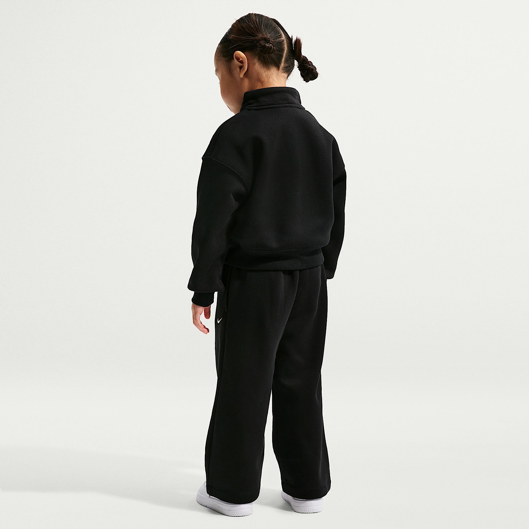 Tuta Sportswear Studio Fleece Mezza Zip - Nero