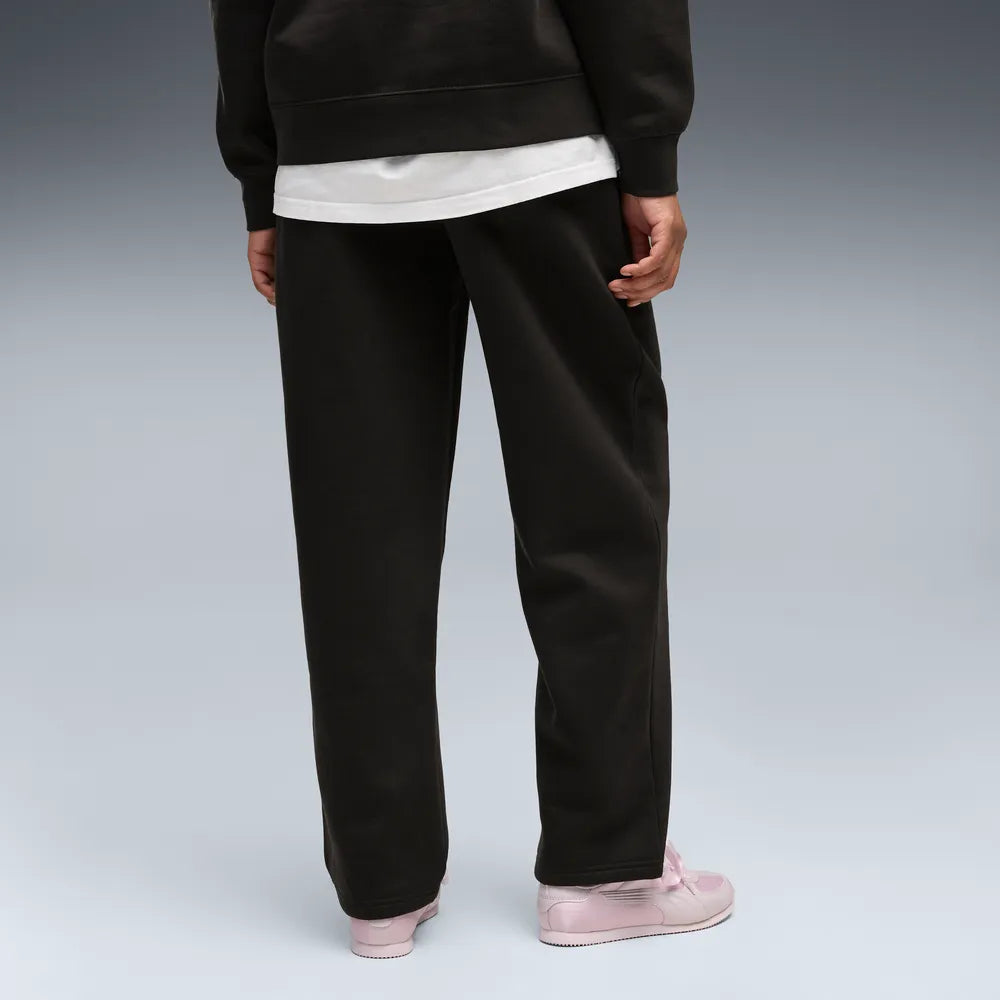 Pantaloni Essentials Sequins in morbido pile da donna - Nero