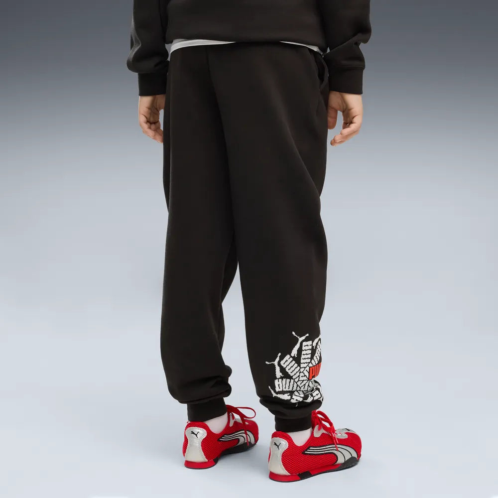 Pantaloni Essentials Logo Lab Brand Sweatpants Fleece Boys - Nero
