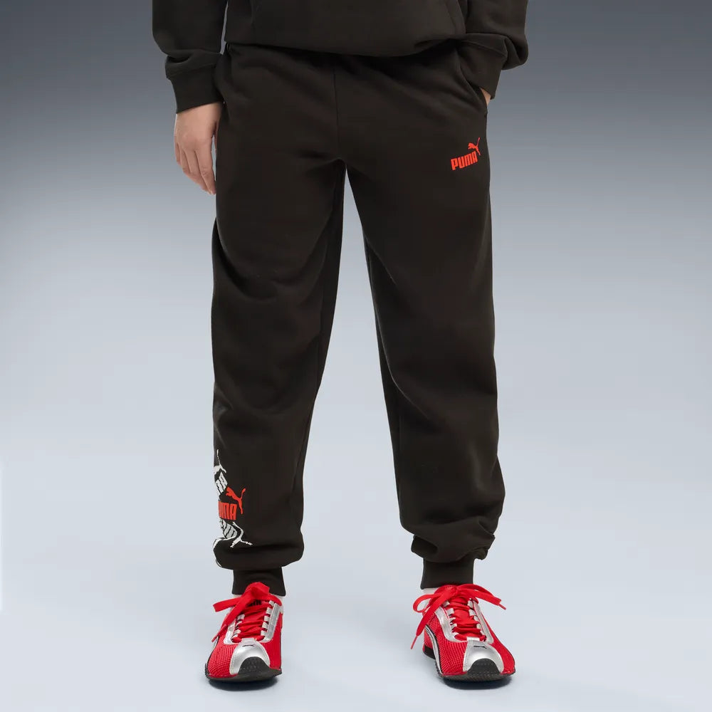 Pantaloni Essentials Logo Lab Brand Sweatpants Fleece Boys - Nero