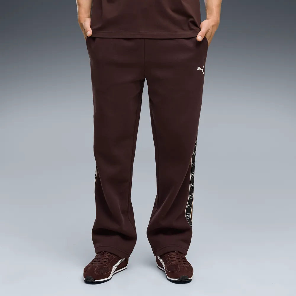 Pantaloni Essentials Elevated Tape dal taglio morbido da uomo - Marrone Cioccolato